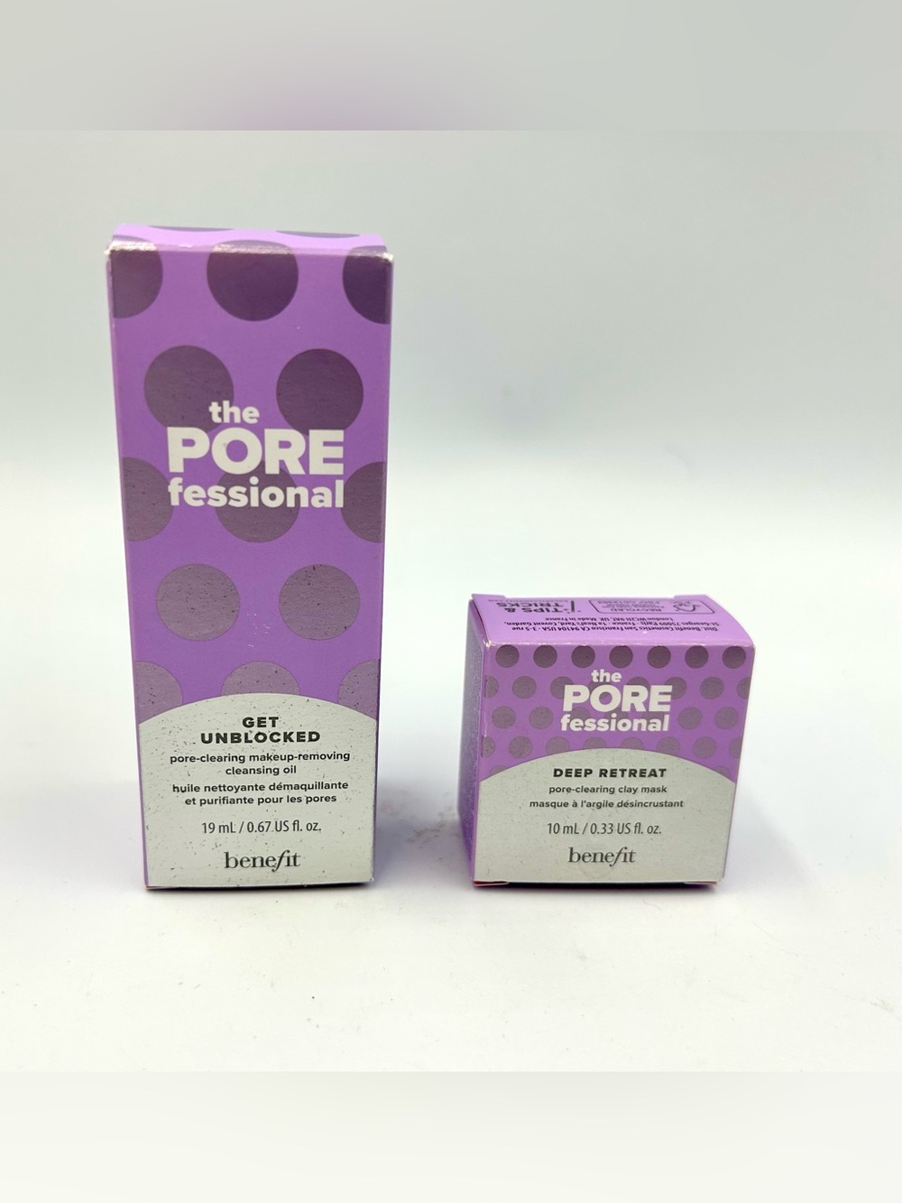 Benefit Porefessional Get Unblocked Cleansing Oil & Deep Retreat Mask Mini Size